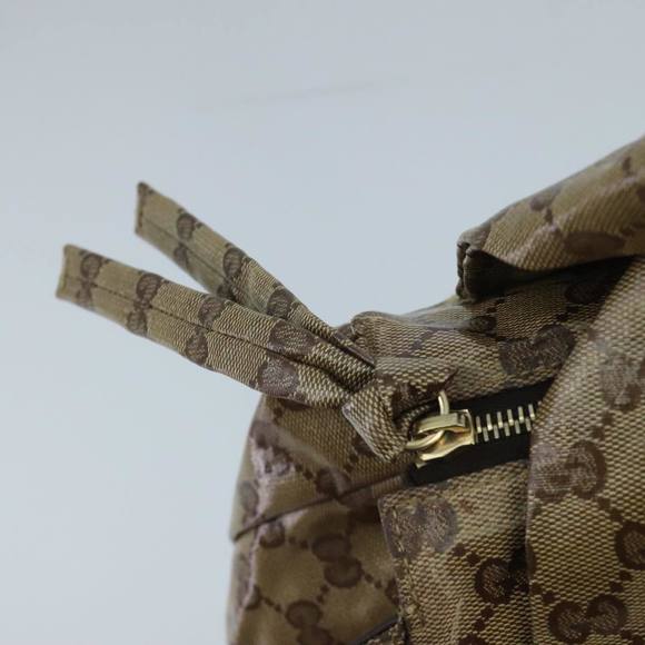 GUCCI GG Crystal Hand Bag Beige Gold 197020 Auth hk1740 - Picture 9 of 16